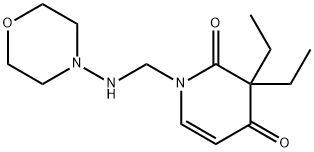 N-aminomethylmorpholine 3,3-diethyl-2,4-pyridinedione 结构式