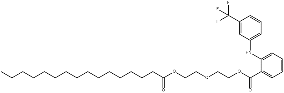 ETOFENAMATE PALMITATE 结构式
