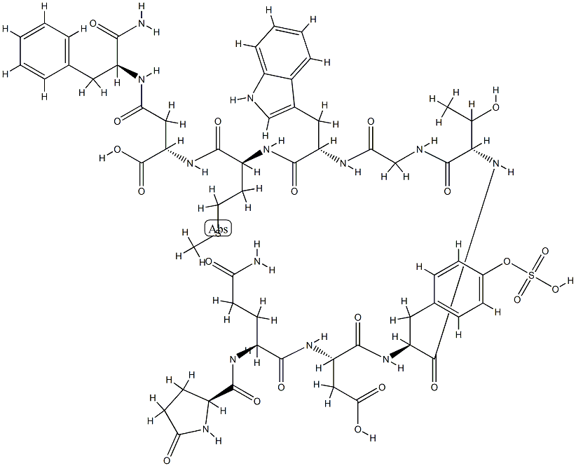 caerulein, beta-Asp(9)- 结构式