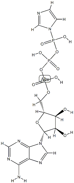 ATP gammaP-imidazolidate 结构式