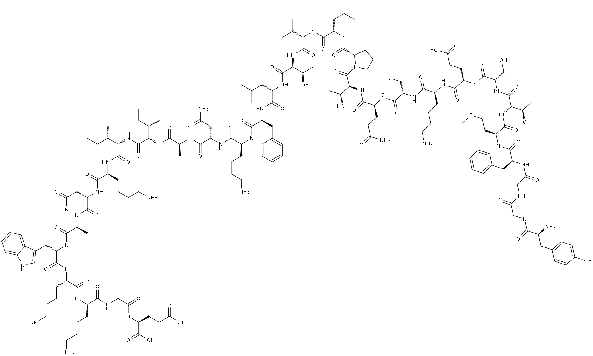 beta-endorphin, Trp(27) 结构式