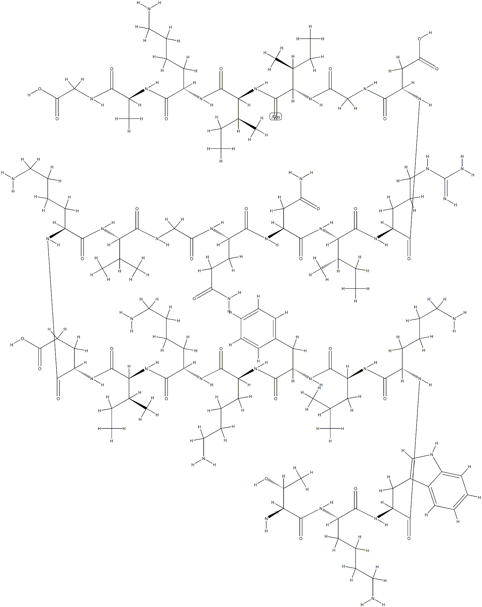 cecropin A (1-33) 结构式
