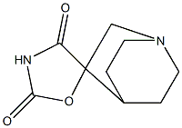 Spiro[1-azabicyclo[2.2.2]octane-3,5-oxazolidine]-2,4-dione (9CI) 结构式