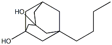 Tricyclo[3.3.1.13,7]decane-1,3-diol, 5-butyl- (9CI) 结构式