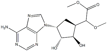 cyclaradine-5'-methoxyacetate 结构式