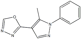 1,3,4-Oxadiazole,2-(5-methyl-1-phenyl-1H-pyrazol-4-yl)-(9CI) 结构式