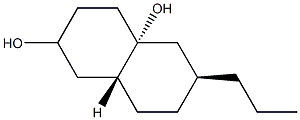 2,4a(2H)-Naphthalenediol, octahydro-6-(1-methylethyl)-, (4aR,6S,8aR)-rel- (9CI) 结构式