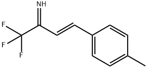 (3E)-1,1,1-Trifluoro-4-(4-methylphenyl)-3-buten-2-imine 结构式