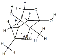 3,5-Methano-2H-furo[3,2-b]pyran-3,7a(3aH,5H)-diol,dihydro-3a,5-dimethyl-(9CI) 结构式
