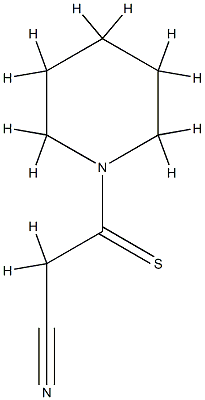 1-Piperidinepropanenitrile,  -bta--thioxo- 结构式