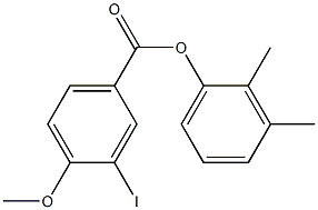 2,3-dimethylphenyl 3-iodo-4-methoxybenzoate 结构式
