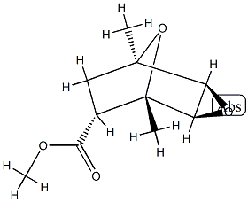 (2α,4α,6α)-1α,5α-Dimethyl-3,8-dioxatricyclo[3.2.1.02,4]octane-6-carboxylic acid methyl ester 结构式