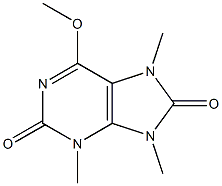 2H-Purine-2,8(3H)-dione,7,9-dihydro-6-methoxy-3,7,9-trimethyl-(9CI) 结构式