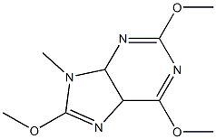 9H-Purine,4,5-dihydro-2,6,8-trimethoxy-9-methyl-(9CI) 结构式