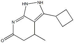 6H-Pyrazolo[3,4-b]pyridin-6-one,3-cyclobutyl-1,2,4,5-tetrahydro-4-methyl-(9CI) 结构式