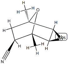 (2α,4α,6β)-1α,5α-Dimethyl-3,8-dioxatricyclo[3.2.1.02,4]octane-6-carbonitrile 结构式