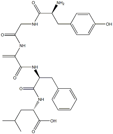 enkephalin, dehydro-Ala(3)- 结构式