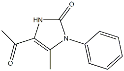 2H-Imidazol-2-one,4-acetyl-1,3-dihydro-5-methyl-1-phenyl-(9CI) 结构式