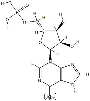 thiopurinol ribonucleoside monophosphate 结构式