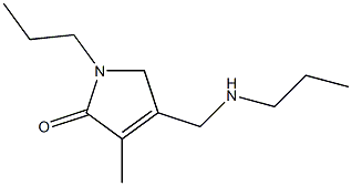 2H-Pyrrol-2-one,1,5-dihydro-3-methyl-1-propyl-4-[(propylamino)methyl]-(9CI) 结构式