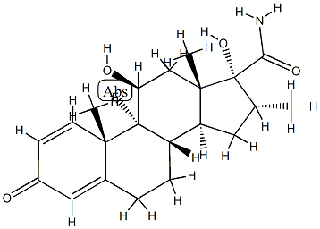 dexamethasone-17-carboxamide 结构式