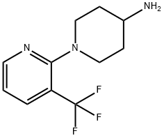 1-(3-(三氟甲基)吡啶-2-基)哌啶-4-胺 结构式