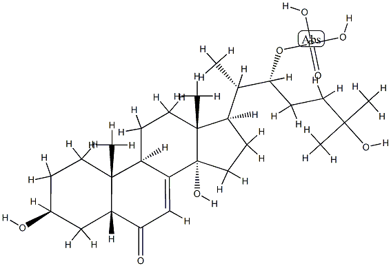 2-deoxyecdysone-22-phosphate 结构式