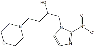 α-[(2-Nitro-1H-imidazol-1-yl)methyl]-4-morpholine-1-propanol 结构式