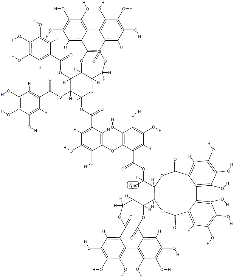分子式C82H56O52 结构式