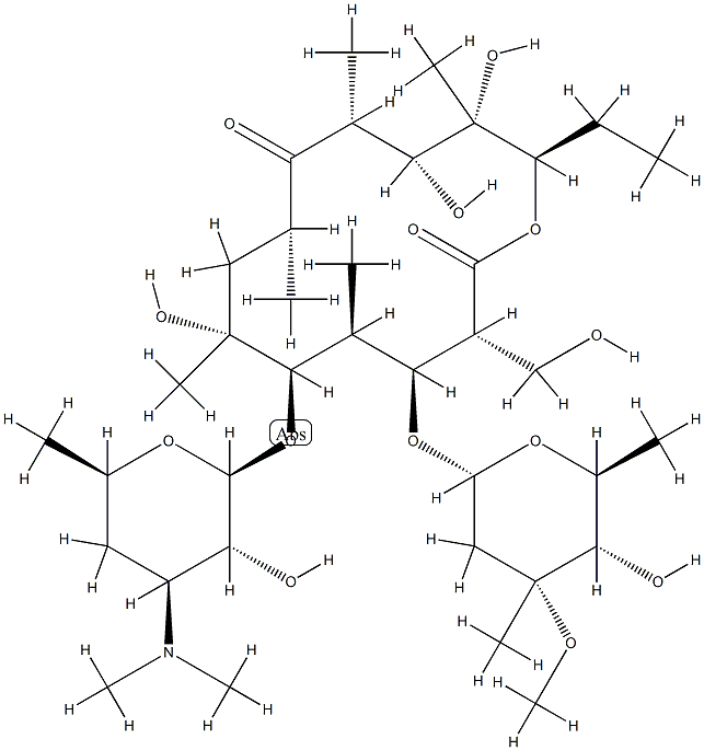 红霉素F[红霉素杂质A(EP)] 结构式