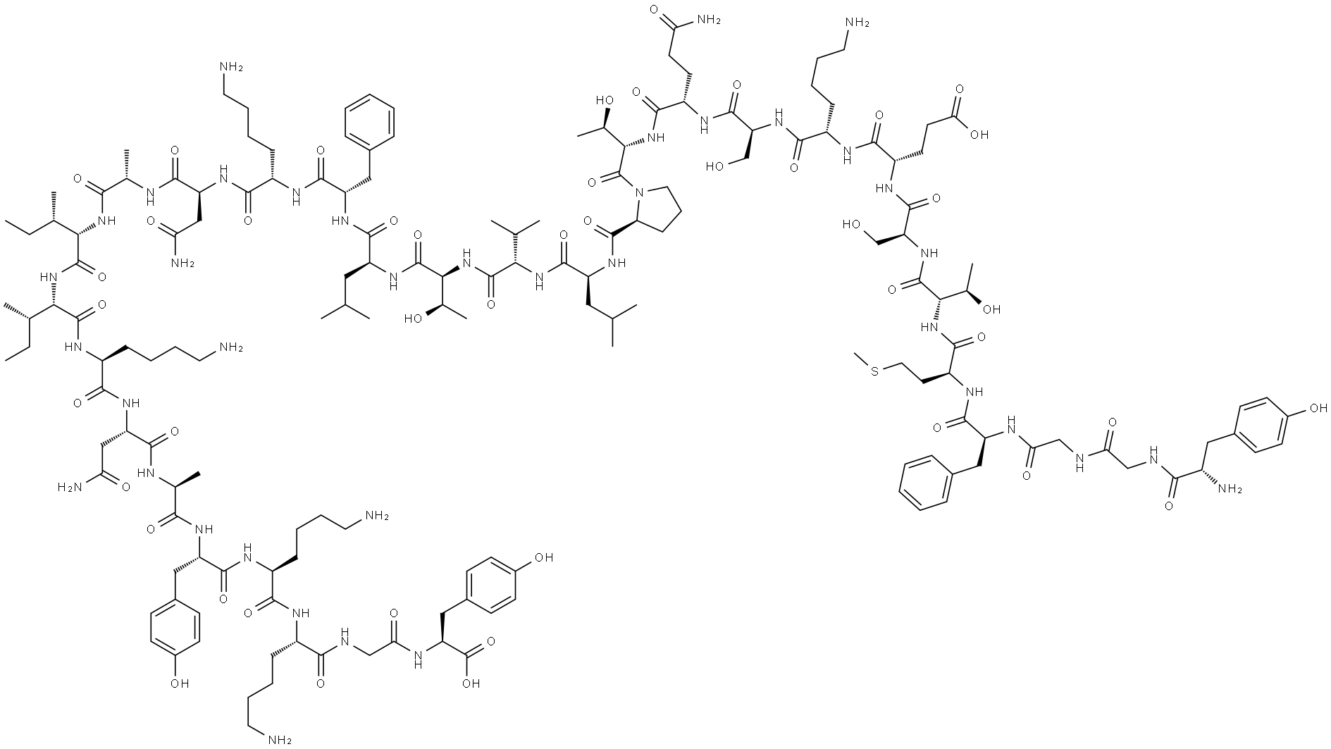 beta-endorphin, Tyr(31) 结构式