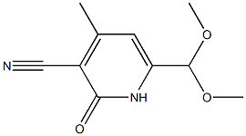 3-Pyridinecarbonitrile,6-(dimethoxymethyl)-1,2-dihydro-4-methyl-2-oxo-(9CI) 结构式