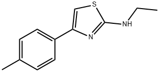 2-Thiazolamine,N-ethyl-4-(4-methylphenyl)-(9CI) 结构式