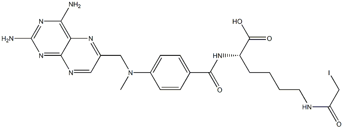 lysine-iodoacetylmethotrexate 结构式