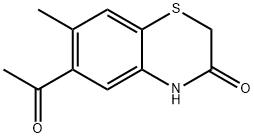 6-Acetyl-7-methyl-2H-1,4-benzothiazin-3(4H)-one 结构式