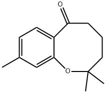 2,3,4,5-Tetrahydro-2,2,9-trimethyl-6H-1-benzoxocin-6-one 结构式