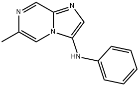 6-Methyl-N-phenylimidazo[1,2-a]pyrazin-3-amine 结构式