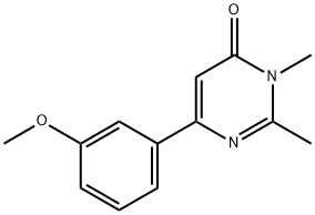 4(3H)-Pyrimidinone,6-(3-methoxyphenyl)-2,3-dimethyl-(9CI) 结构式