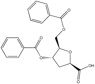 2,5-脱水-3-去氧-D-核糖型-己糖酸二苯甲酸酯 结构式