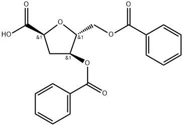 2,5-脱水-3-去氧-D-阿拉伯糖型-己糖酸二苯甲酸酯 结构式