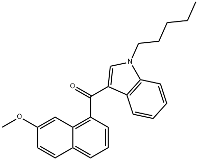 JWH 081 7-methoxynaphthyl isomer 结构式