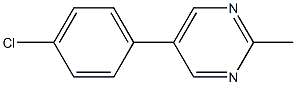 Pyrimidine,5-(4-chlorophenyl)-2-methyl-(9CI) 结构式