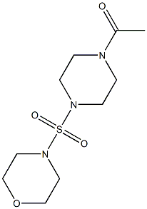 4-[(4-acetyl-1-piperazinyl)sulfonyl]morpholine 结构式