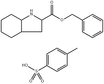 苄基八氢-1H-吲哚-2-羧酸4-甲基苯磺酸酯 结构式