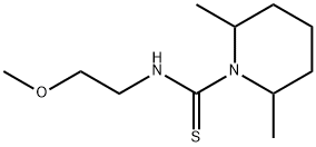 1-Piperidinecarbothioamide,N-(2-methoxyethyl)-2,6-dimethyl-(9CI) 结构式