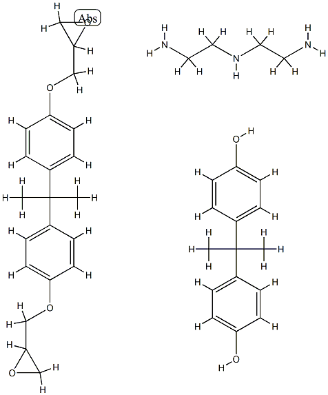 diglycidyl ether derivative/ diethylenetriamine adduct 结构式