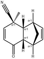 1,4-Methanonaphthalene-5-carbonitrile,1,4,4a,5,8,8a-hexahydro-5-methyl-8-oxo-,(1R,4S,4aR,5R,8aS)-rel-(9CI) 结构式