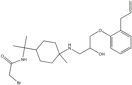 bromoacetylalprenololmenthane 结构式