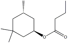 Butanoic acid, (1R,5S)-3,3,5-trimethylcyclohexyl ester, rel- (9CI) 结构式