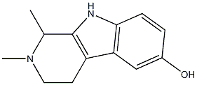 1H-Pyrido[3,4-b]indol-6-ol,2,3,4,9-tetrahydro-1,2-dimethyl-(9CI) 结构式